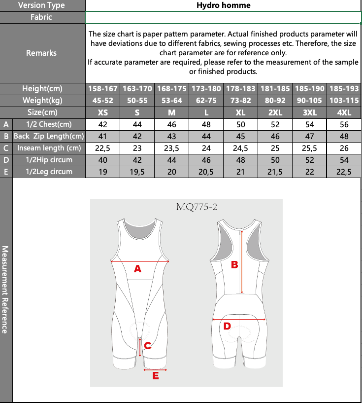 Trisuit Back Racer hydro homme