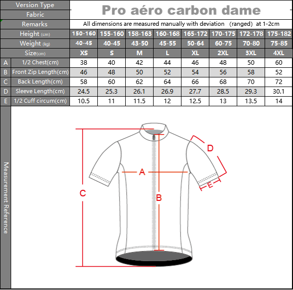 Jersey Pro Aéro Carbon Femme
