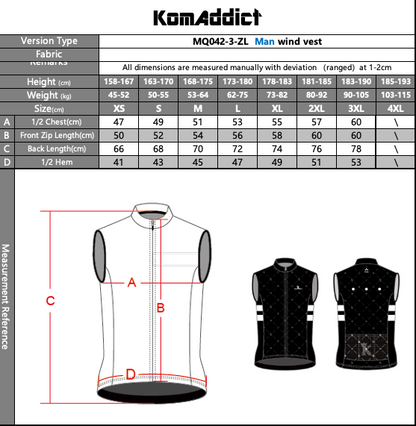 Body wind veste homme