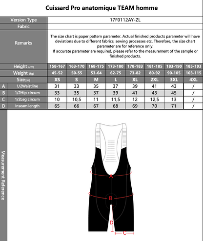 Cuissard Pro Anatomique Team homme