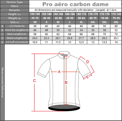 Jersey Pro Aéro Carbon Femme