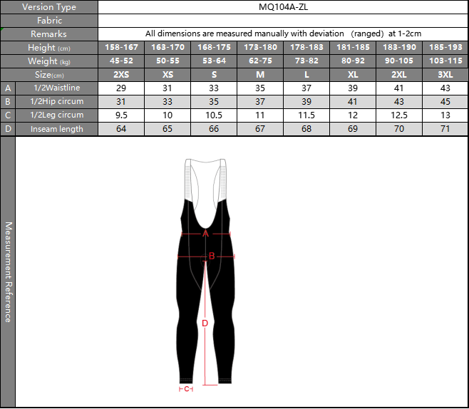 Cuissard long  Thermal Homme